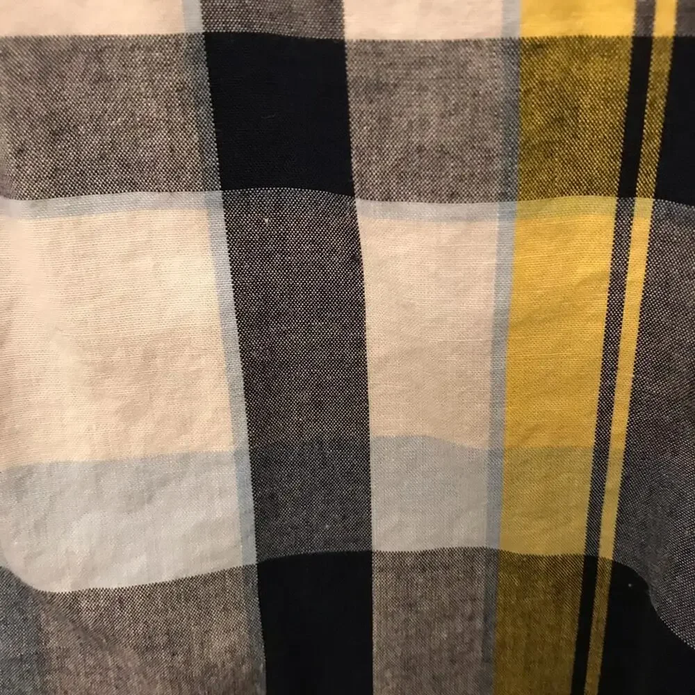 Gymboree plaid button